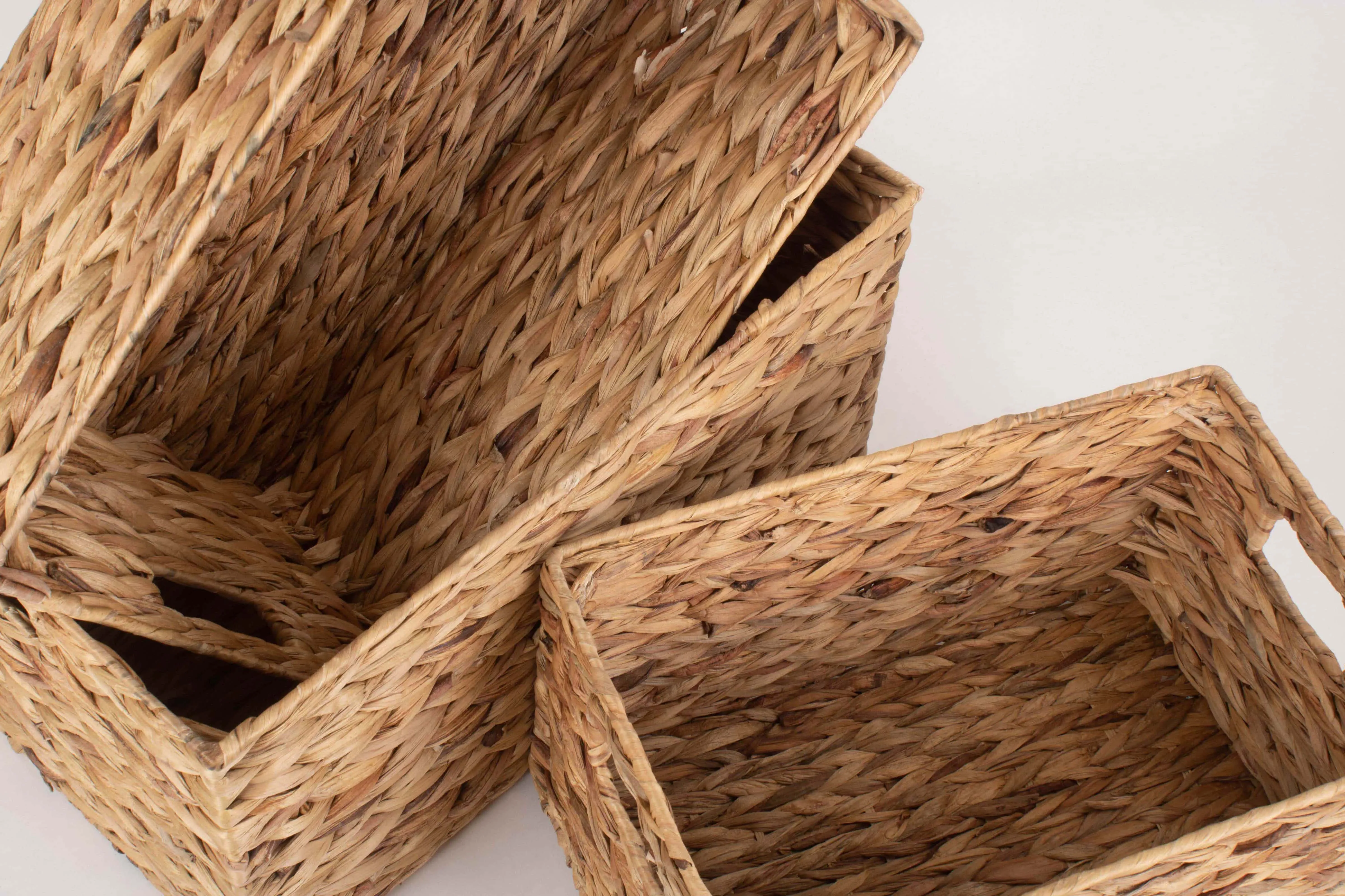 Water Hyacinth Rectangular Storage Basket