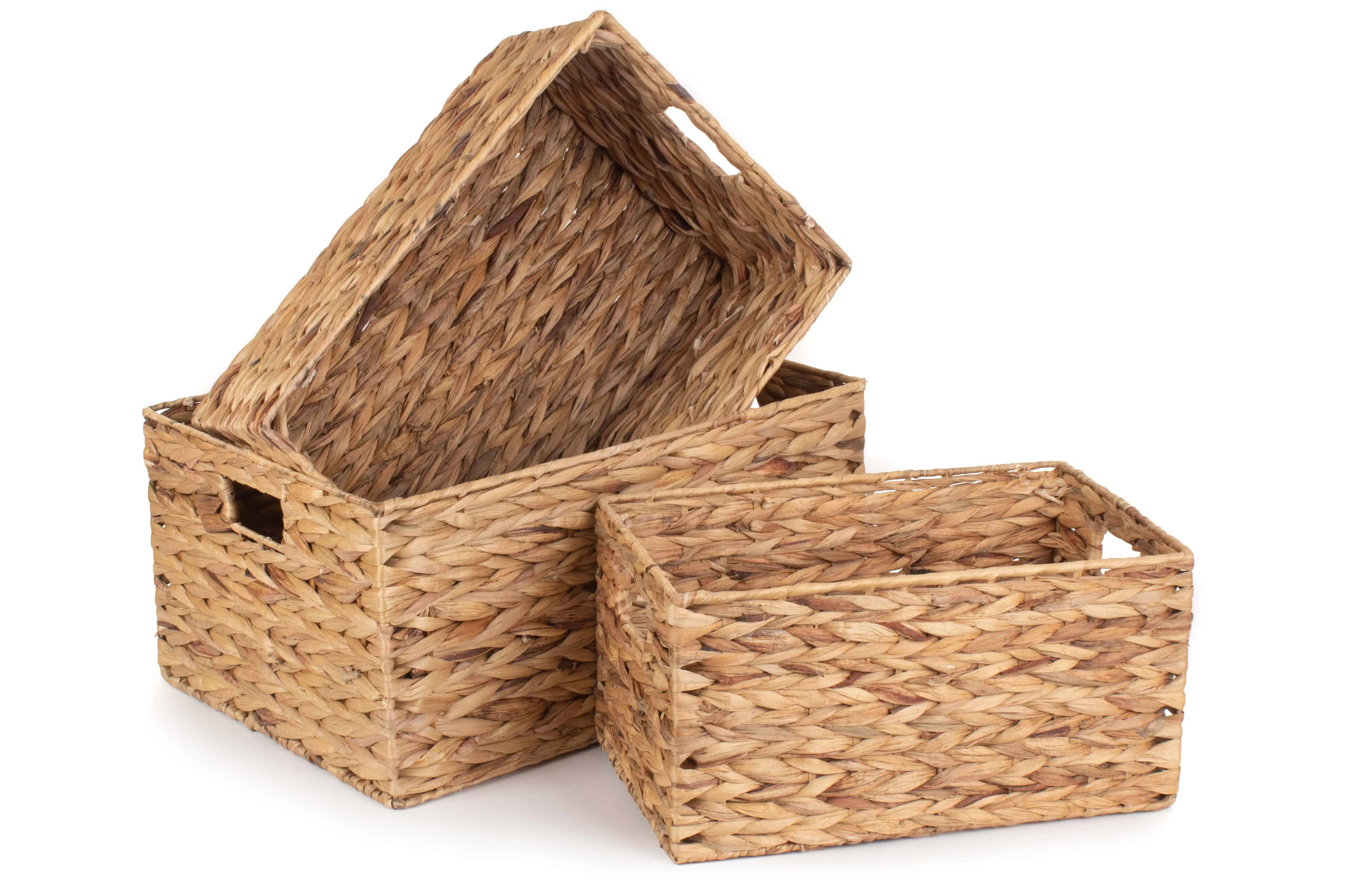 Water Hyacinth Rectangular Storage Basket
