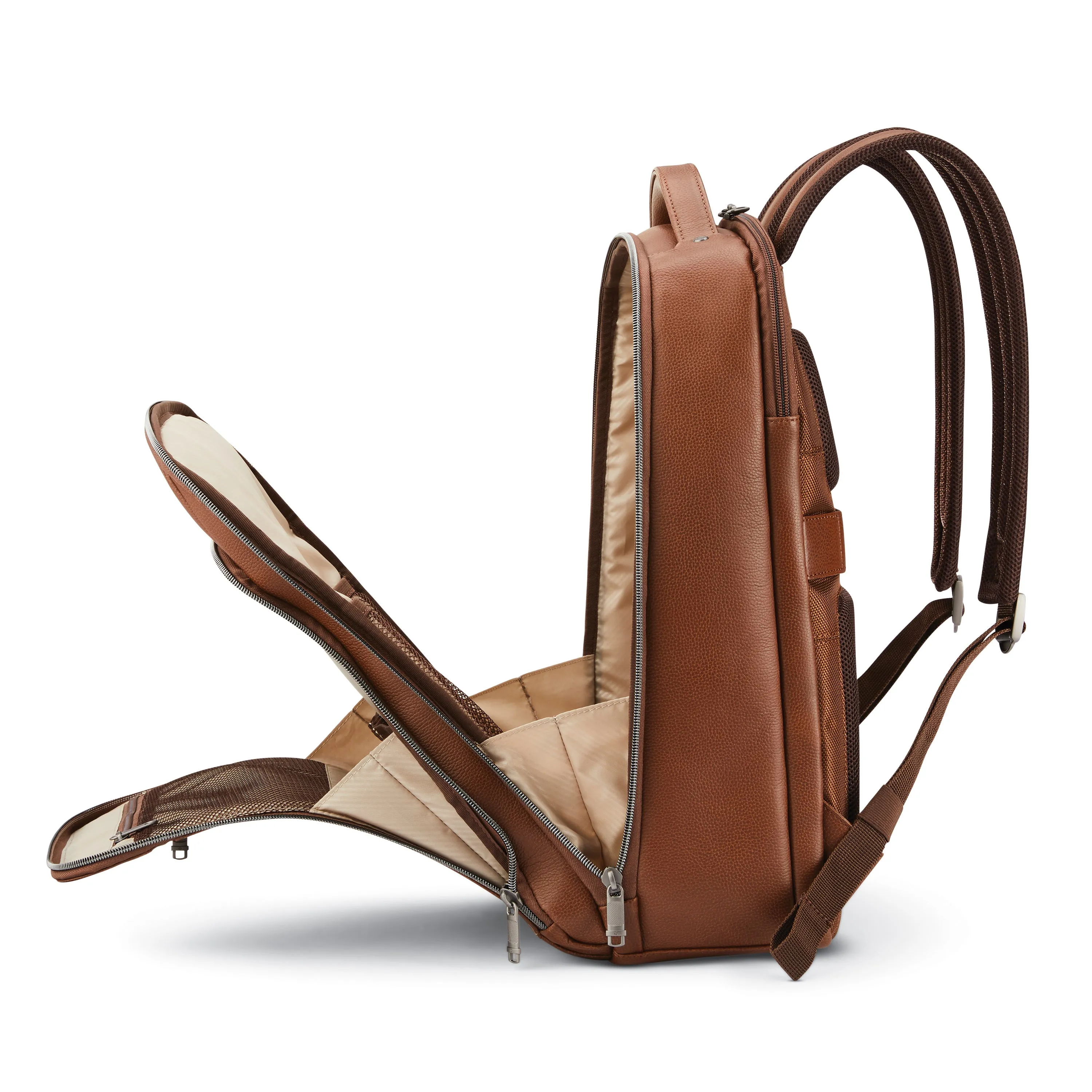 Waterproof Multi-zone Leather Classic Backpack Samsonite