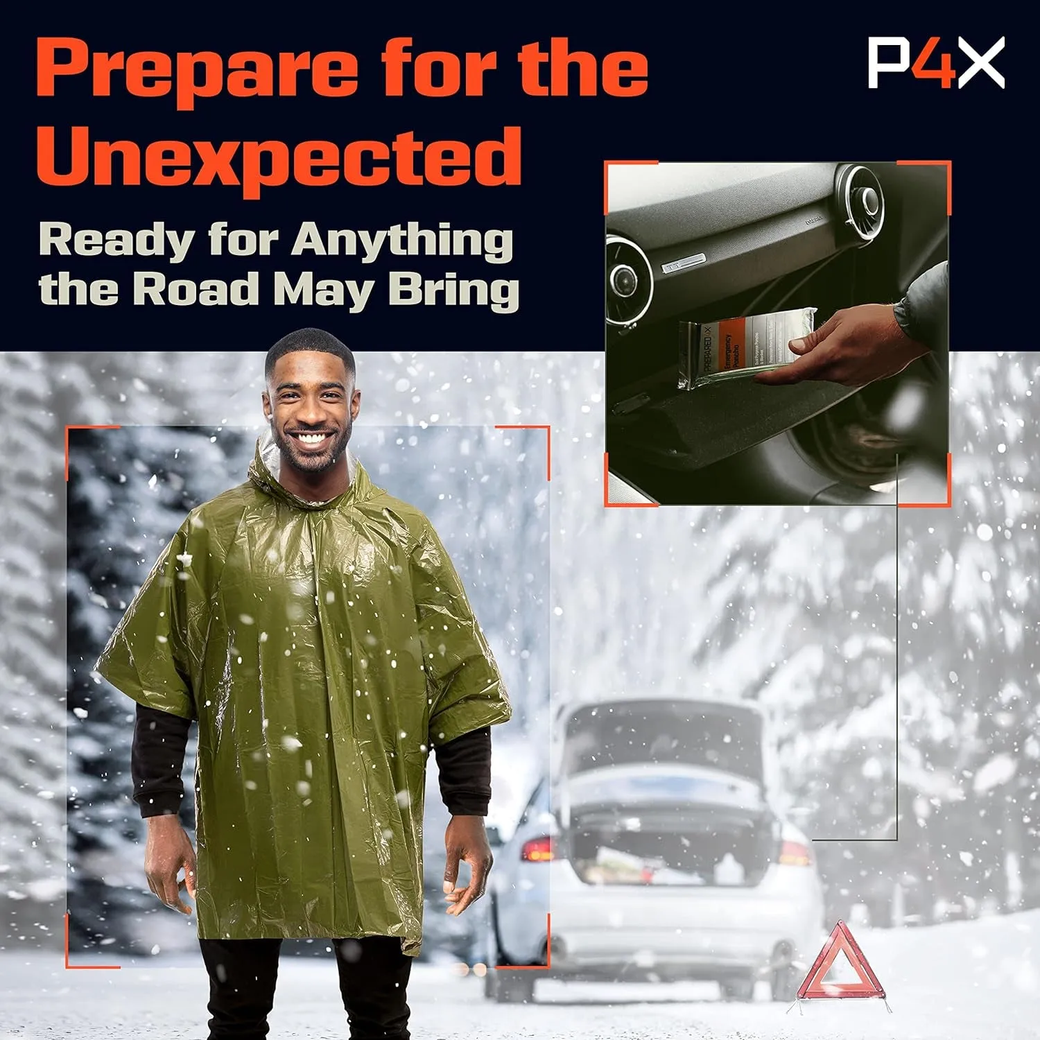 Waterproof Mylar Blanket Liner Survival/Hiking Poncho
