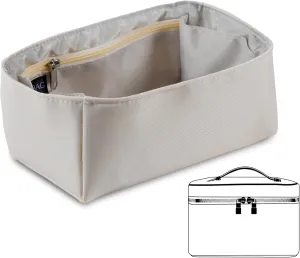 Waterproof Premium Nylon Bag Organizer Insert for LV Nice Mini Nano (Beige, Nice Mini)