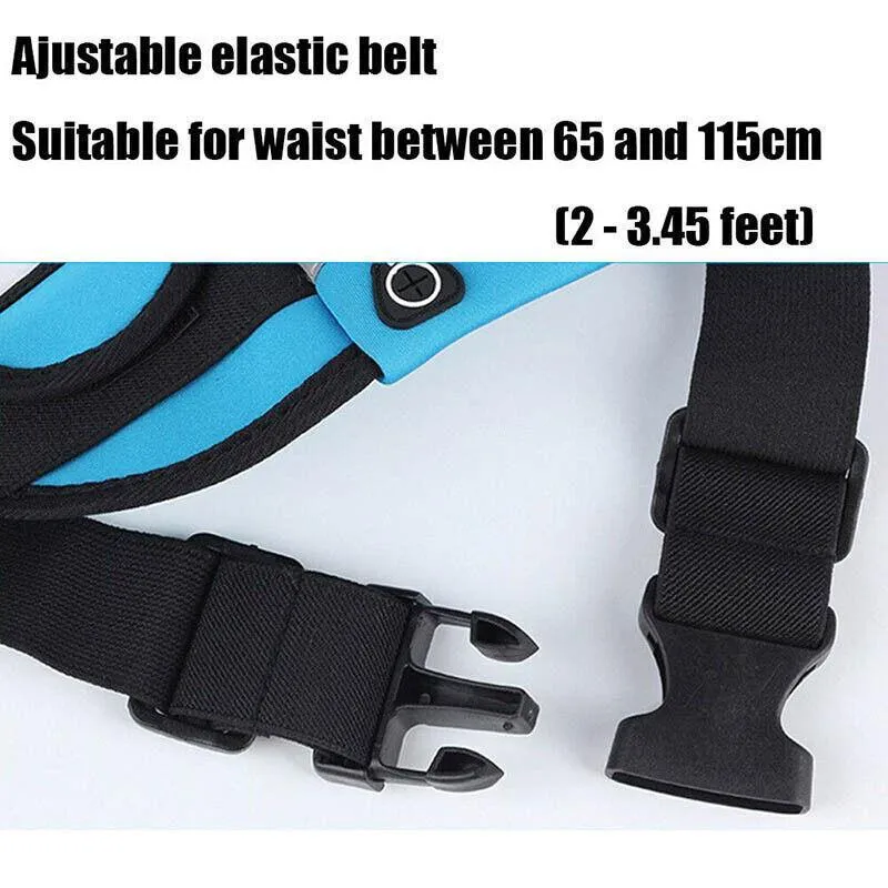 Waterproof Running Bum Bag Fanny Pack Waist Belt Money Wallet Zip Pouch Sports