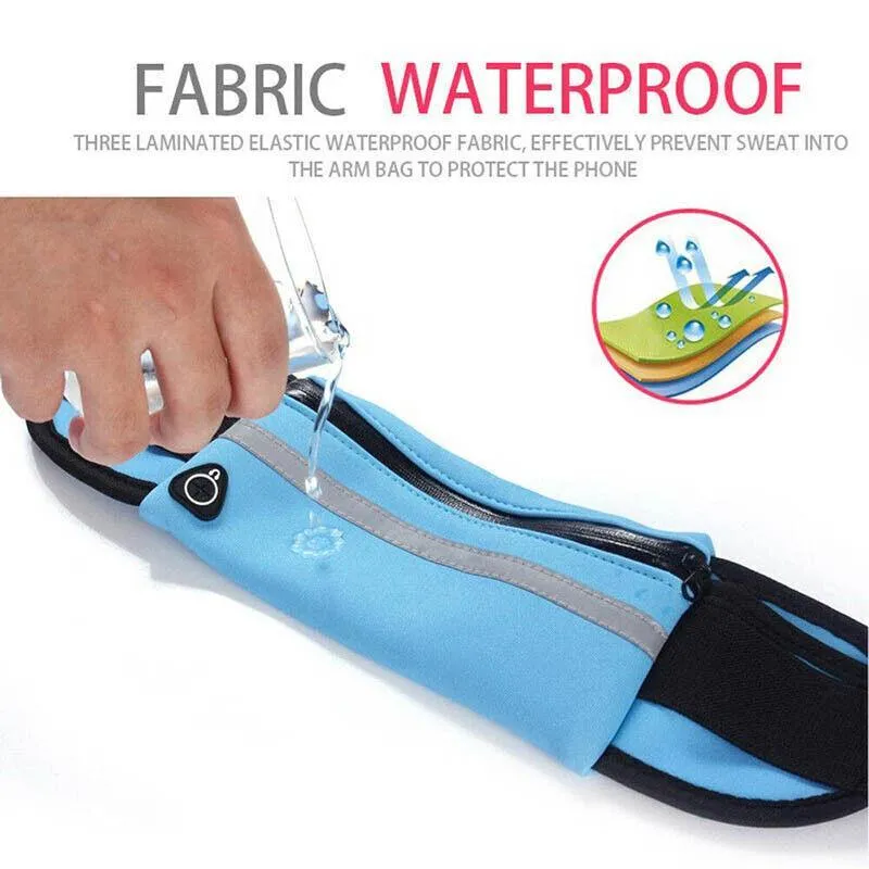 Waterproof Running Bum Bag Fanny Pack Waist Belt Money Wallet Zip Pouch Sports
