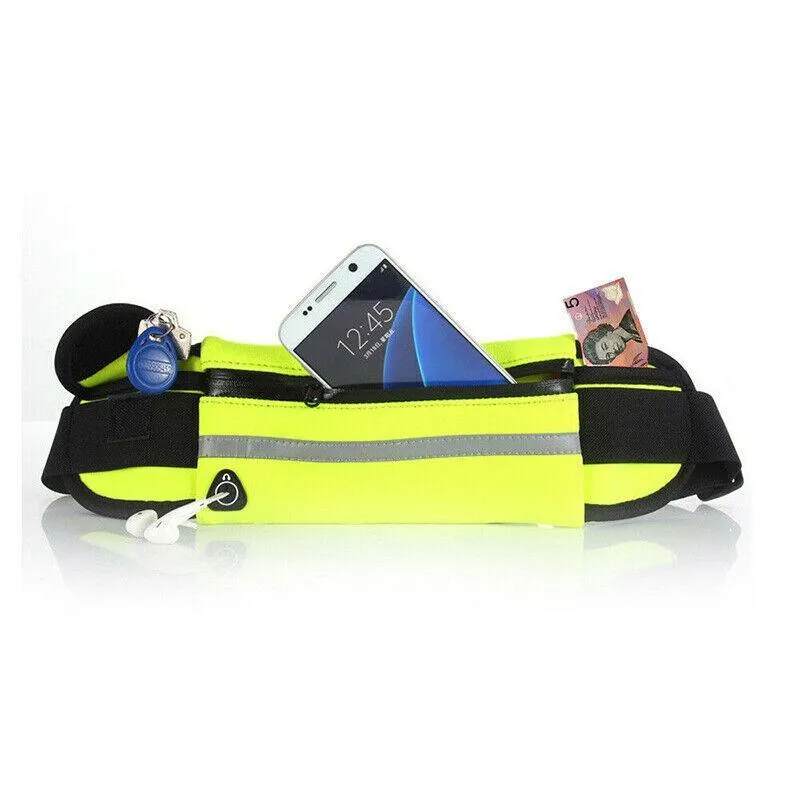 Waterproof Running Bum Bag Fanny Pack Waist Belt Money Wallet Zip Pouch Sports