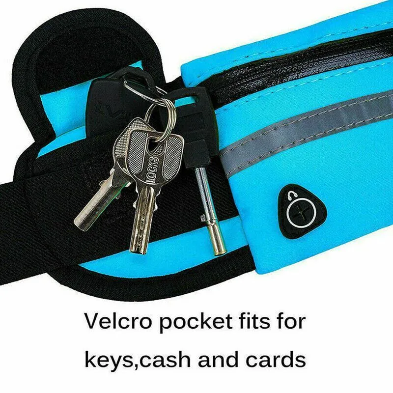 Waterproof Running Bum Bag Fanny Pack Waist Belt Money Wallet Zip Pouch Sports