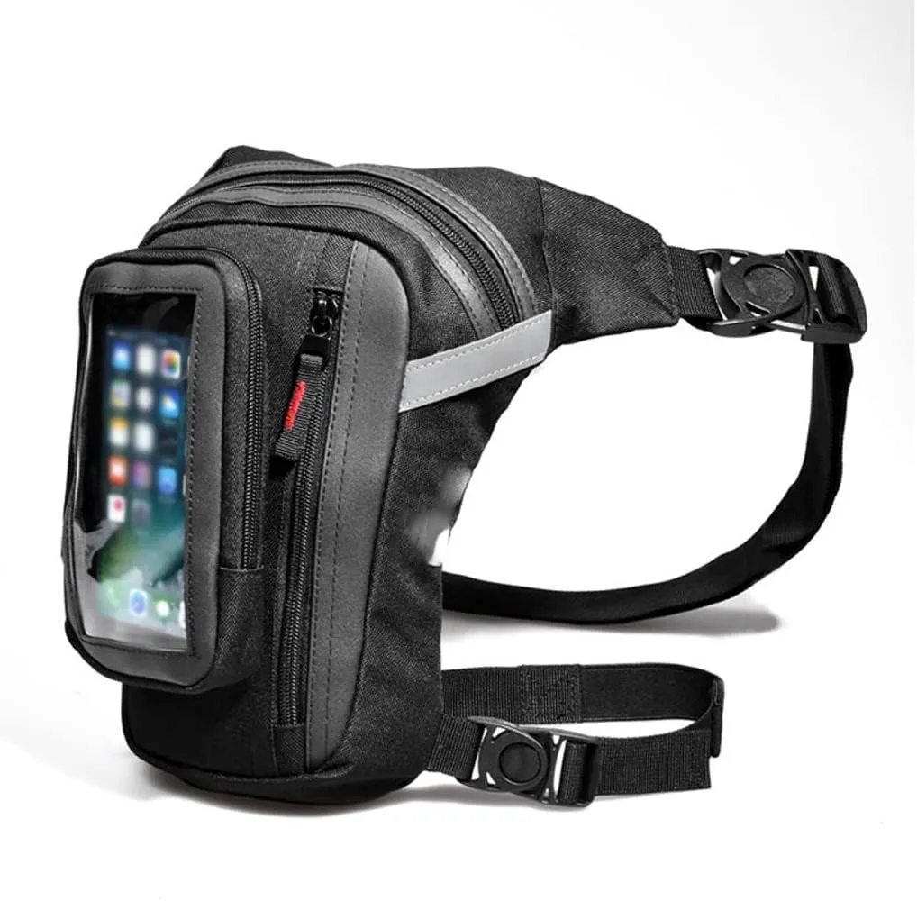 Waterproof Thigh Bag Waist Packs Phone Pack Outdoor Riding Motorcycle Crossbody Hip Belt Bag Shoulder Travel Chest Pack