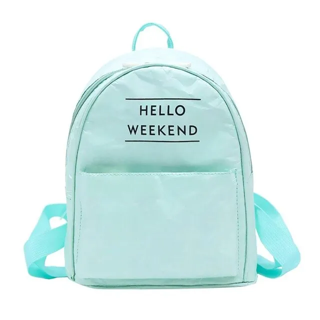 Waterproof Verified Paper Backpack Vintage On-time delivery Women