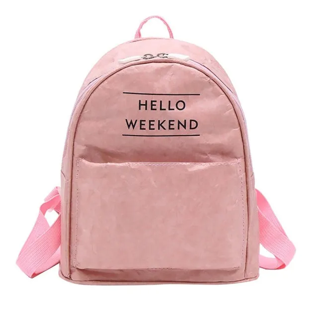 Waterproof Verified Paper Backpack Vintage On-time delivery Women