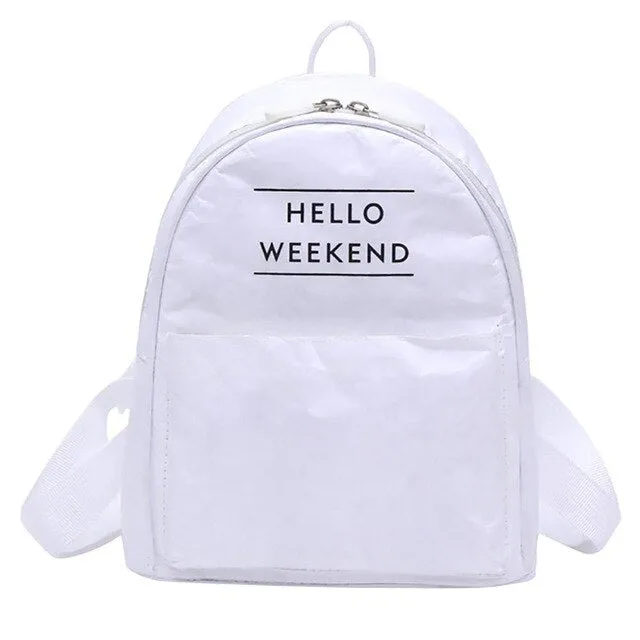 Waterproof Verified Paper Backpack Vintage On-time delivery Women