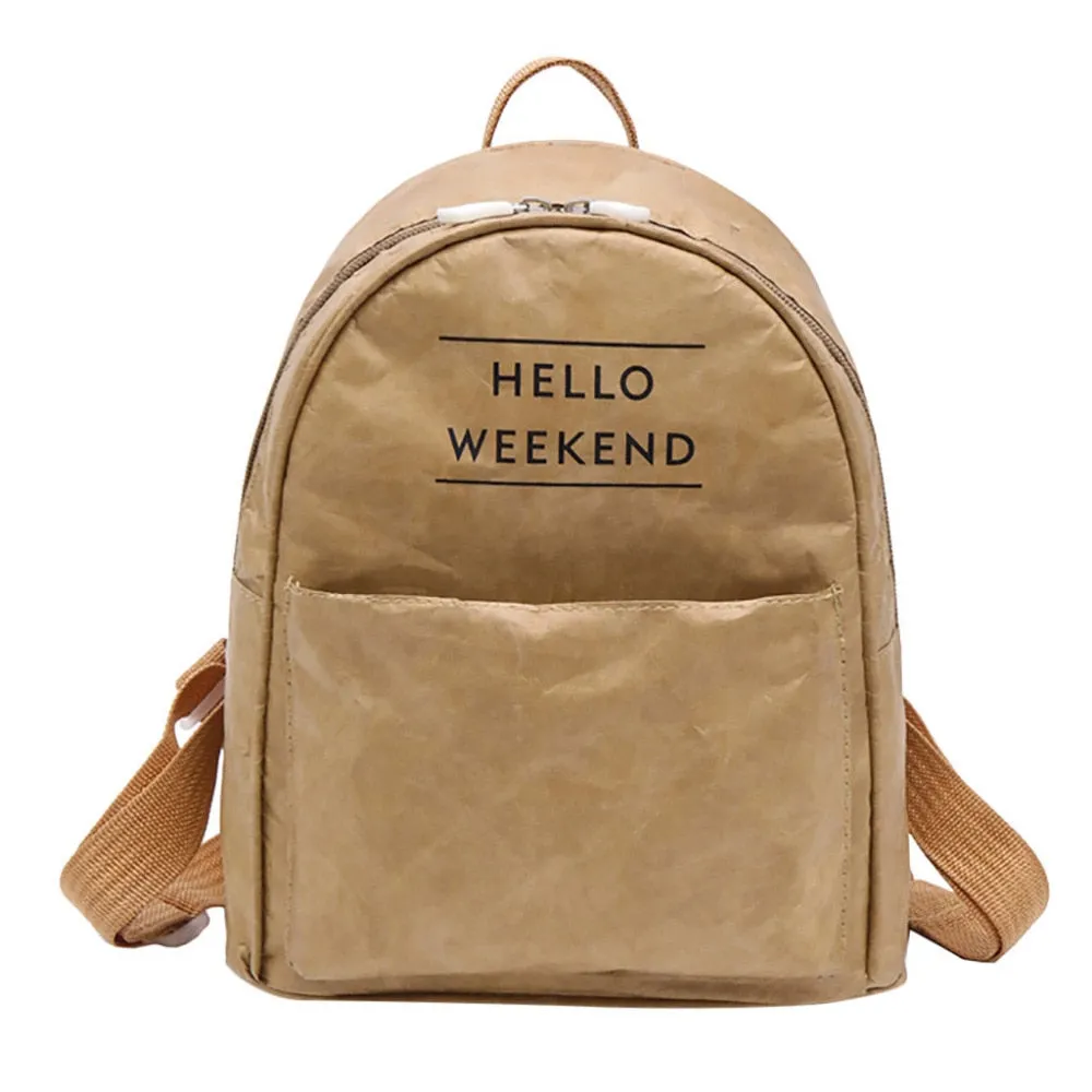 Waterproof Verified Paper Backpack Vintage On-time delivery Women