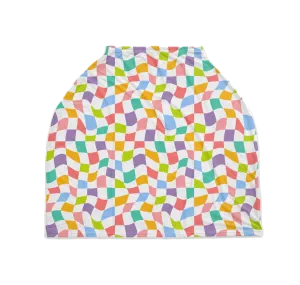 Wavy Checks Nursing Cover