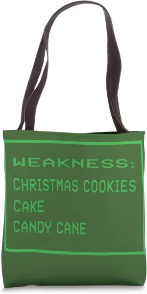Weakness: Christmas cookies Cake Candy cane Tote Bag