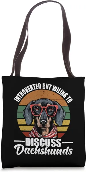 Weenie Cute Wiener Dog Doxie Design - Dackel & Dachshund Tote Bag