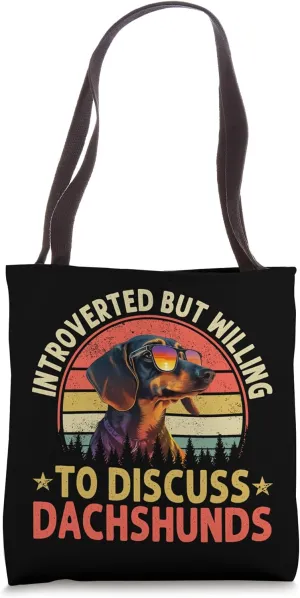 Weenie Cute Wiener Dog Doxie Design - Dackel & Dachshund Tote Bag