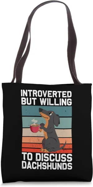 Weenie Cute Wiener Dog Doxie Design - Dackel & Dachshund Tote Bag