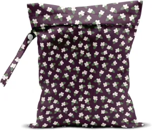 Wet Bag, Wet Dry Bag, Wet Bag for Swimsuit, Travel, Beach, Pool, Diapers, Dirty Yoga Gym Clothes, Toiletries, Makeup Bag, Waterproof Reusable Cute Daisy Floral Flower