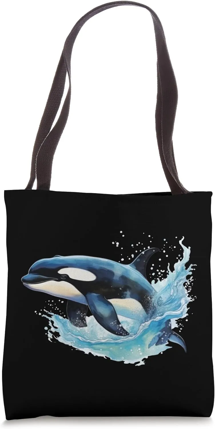 Whale Orca Kids Tote Bag