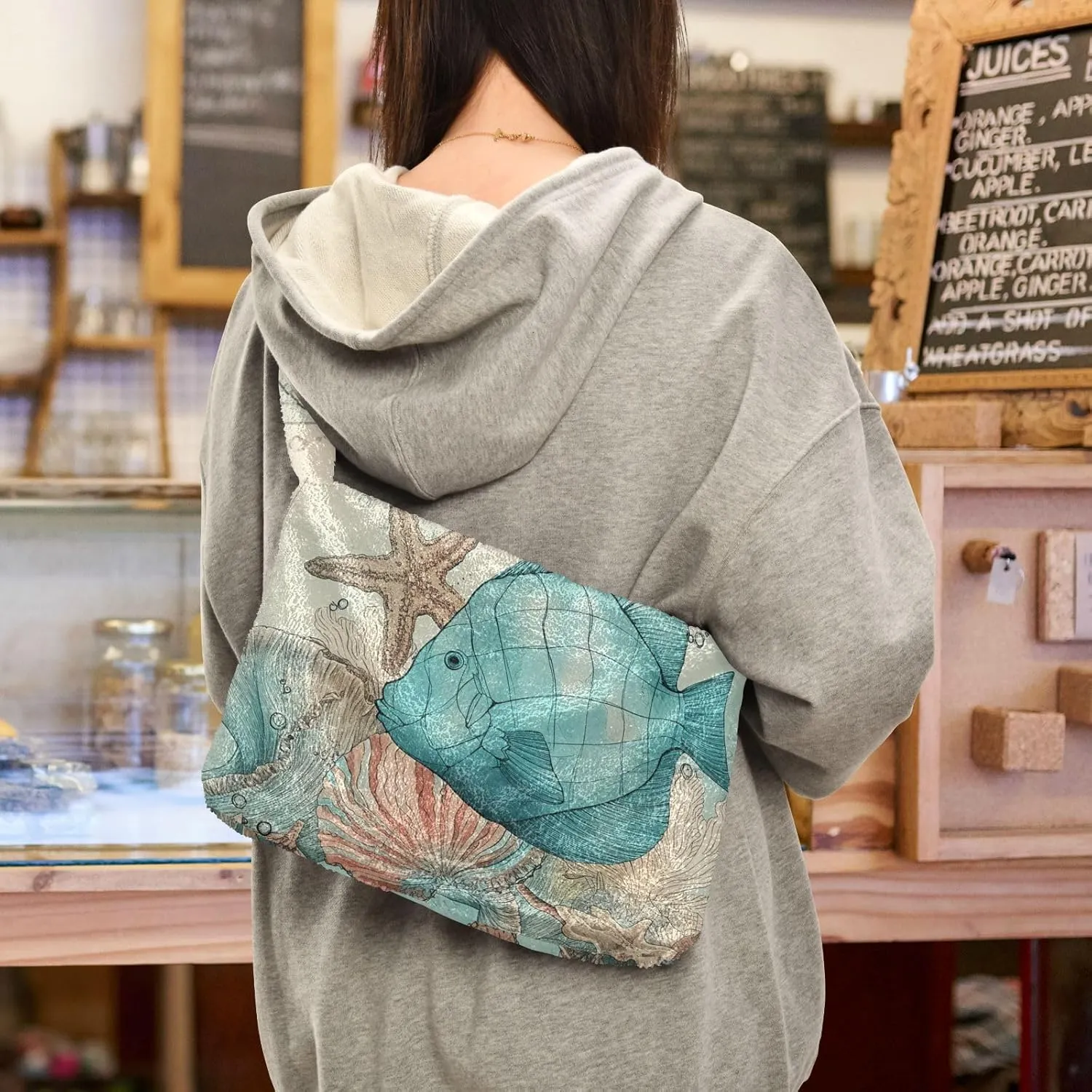 White Green Snakeskin Plush Bag, Tote Bag Young Women, Womens Outdoor Bag
