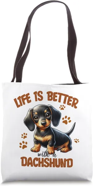 Wiener Dog Doxie Design - Dackel & Dachshund Tote Bag