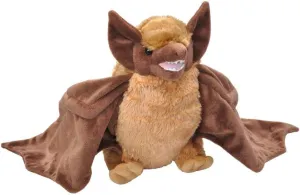 Wild Republic Brown Bat Plush, Stuffed Animal, Plush Toy, Gifts for Kids, Cuddlekins 12 Inches,Multi