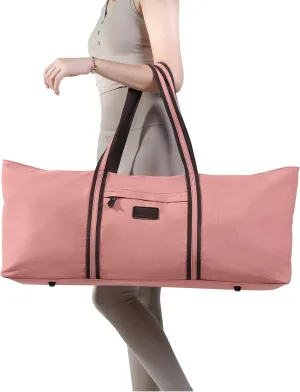 with Multi-Functional Storage Pockets Full-Zip Extra Large Yoga Mat Tote Bag Sports Gym Pilates Bag
