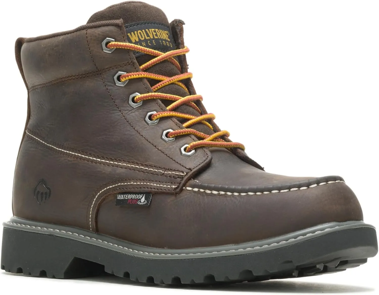 Wolverine Men's Floorhand Moc Toe 6" Waterproof Boot Construction