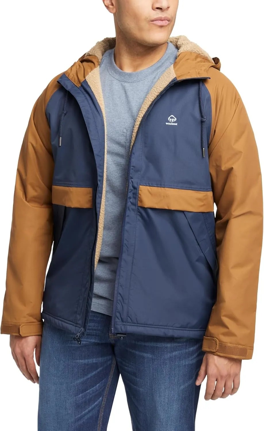 Wolverine Men's I 90 Sherpa Lined Rain Jacket