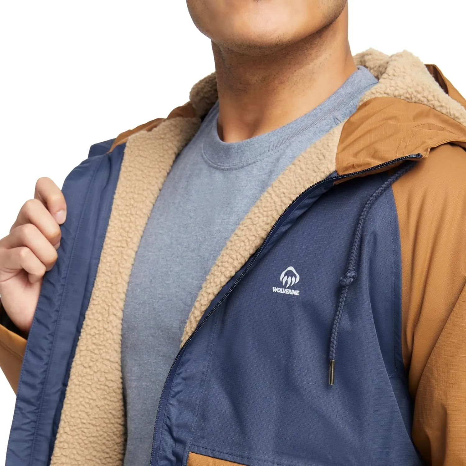 Wolverine Men's I 90 Sherpa Lined Rain Jacket
