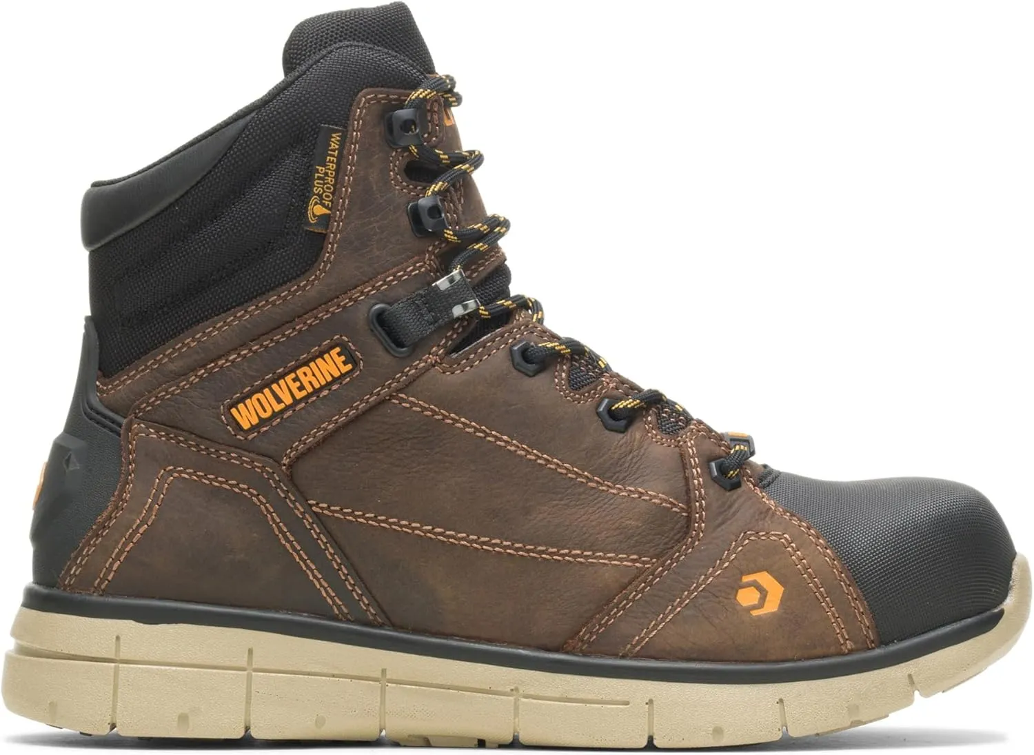 Wolverine Unisex-Adult Rigger WPF Composite-Toe Mid Wedge Construction Boot