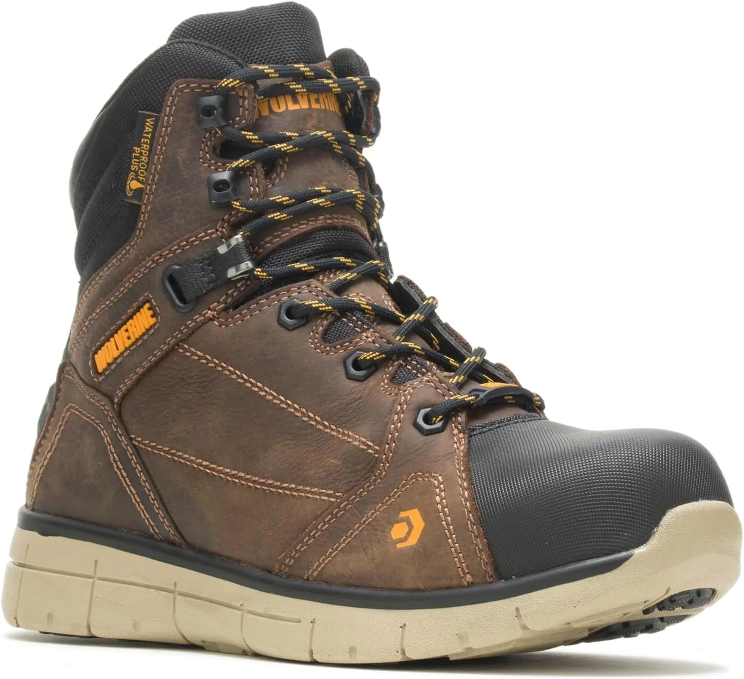 Wolverine Unisex-Adult Rigger WPF Composite-Toe Mid Wedge Construction Boot