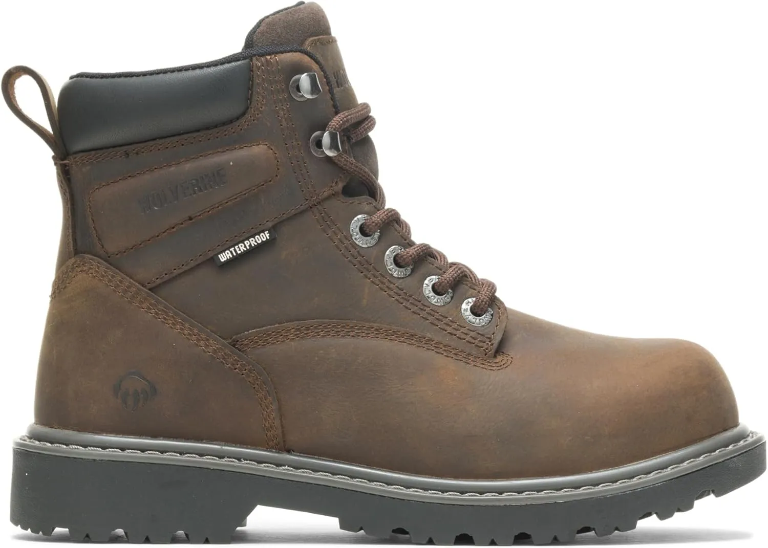 WOLVERINE Women's Floorhand Steel-Toe 6" Waterproof Work Boot