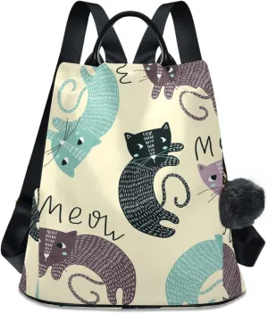 Women Backpack Daypack Casual Shoulder Bag Vintage Anti-theft Travel Backpack for Outing Shopping Traveling Going Out Pattern 2