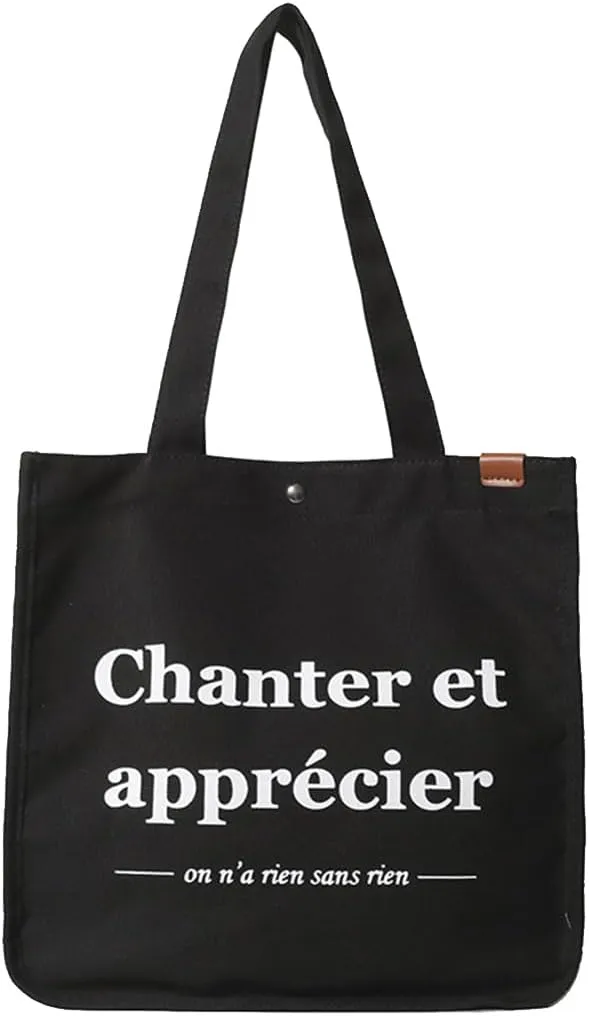 Women Canvas Handbag Large Capacity Shoulder Bag Multi-Pockets Top Handle Bag Chic Bag Casual Hobo Bag Tote Bag