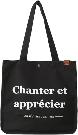 Women Canvas Handbag Large Capacity Shoulder Bag Multi-Pockets Top Handle Bag Chic Bag Casual Hobo Bag Tote Bag