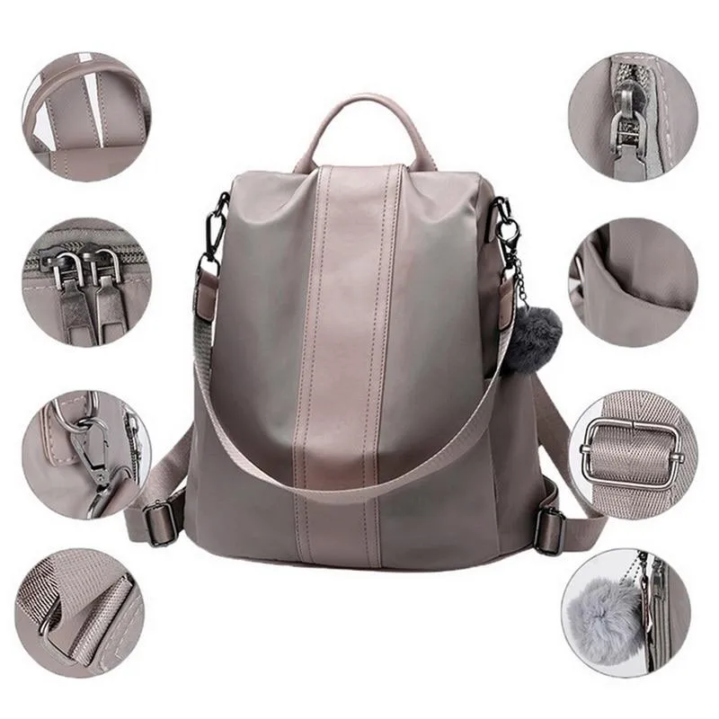 Women Concise Norm Anti-theft Waterproof Backpack