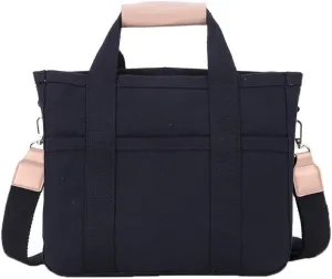 Women Multi-pocket Canvas Tote Bag, Canvas Bag with Handle -Mommy Bag, Casual Shoulder Bag Top Handle Satchel Tote Purse