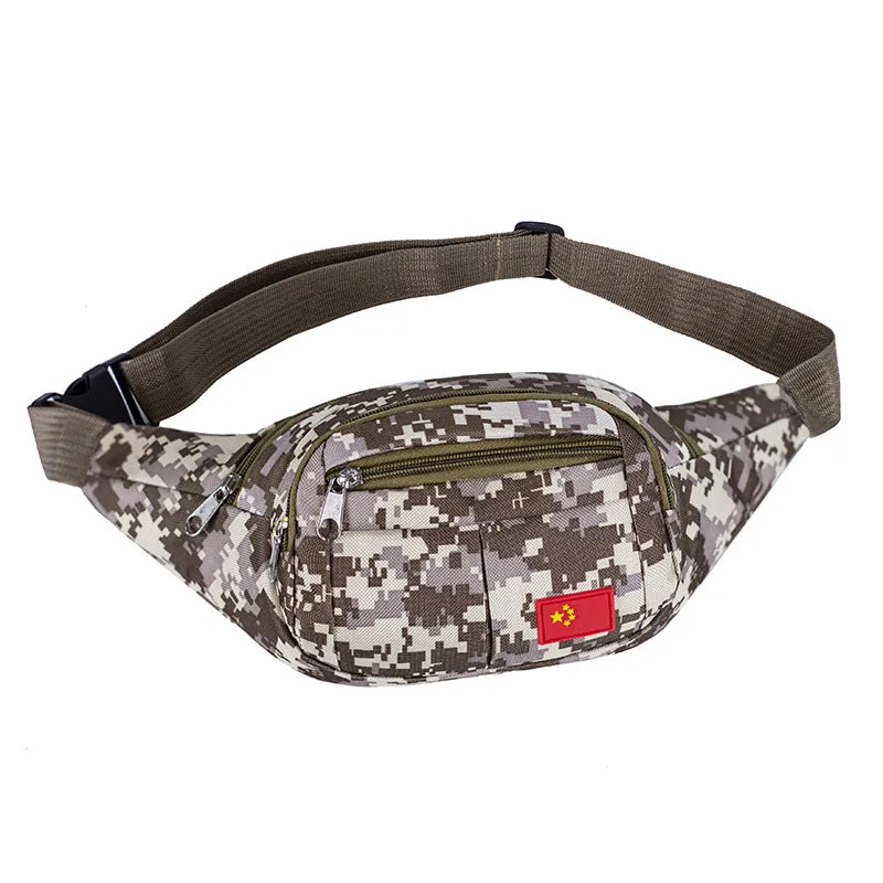 Women's & Men's & Camouflage Waterproof Oxford Cloth Business Checkout Men's Waist Packs