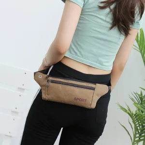 Women's & Men's & Canvas Exercise Running Waterproof Mobile Men's Waist Packs
