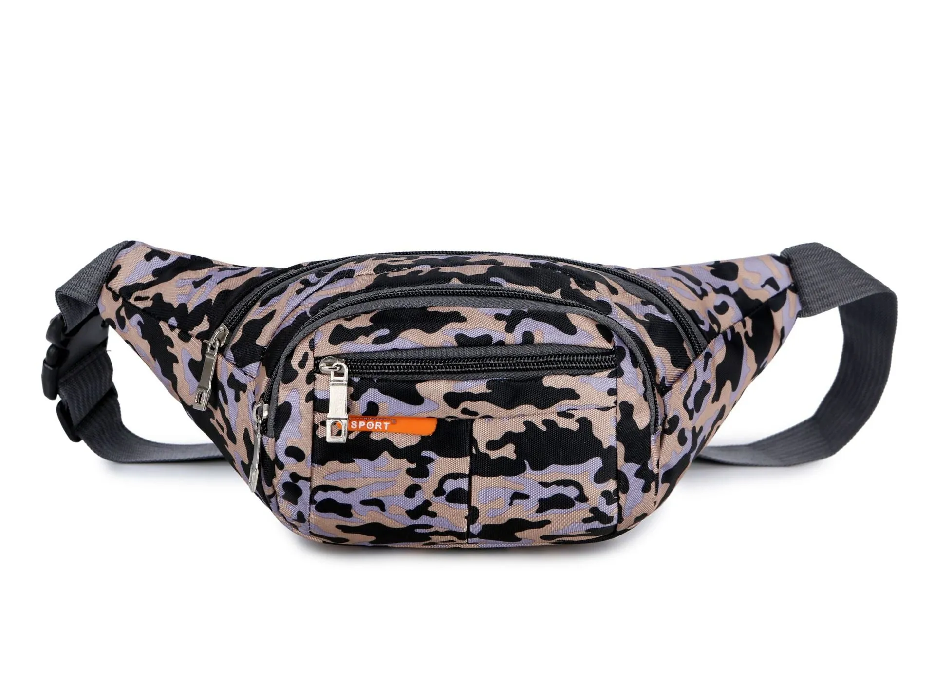 Women's & Men's & Mobile Waterproof Spring Nylon Printed Men's Waist Packs