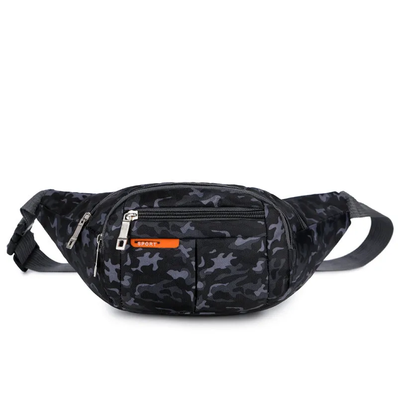 Women's & Men's & Mobile Waterproof Spring Nylon Printed Men's Waist Packs