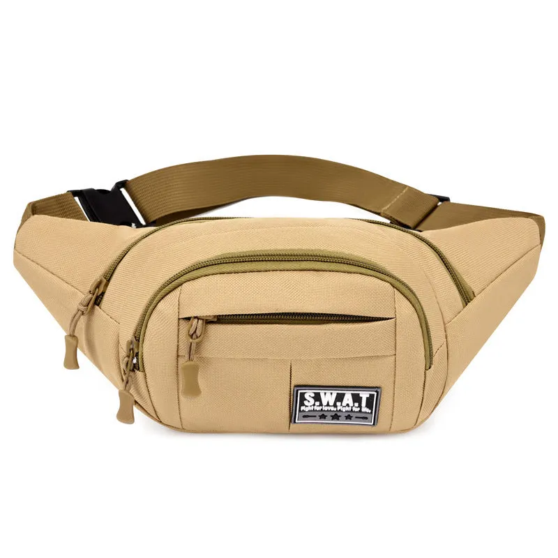 Women's & Men's & Strength Construction Site Camouflage Running Men's Waist Packs