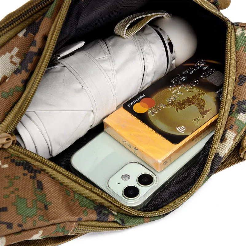 Women's & Men's & Strength Construction Site Camouflage Running Men's Waist Packs