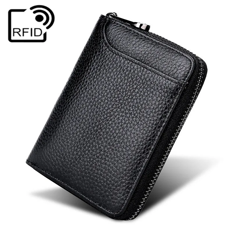 Women's & Men's & Swiping Multiple Slots Large Capacity Card Holder