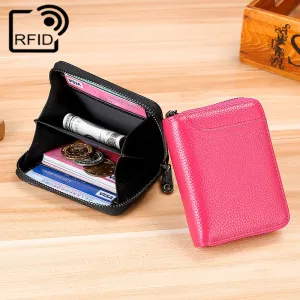 Women's & Men's & Swiping Multiple Slots Large Capacity Card Holder