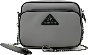 Womens Anti-Theft Water-Proof Travel Crossbody Bag with Locking Clasps Chain Strap