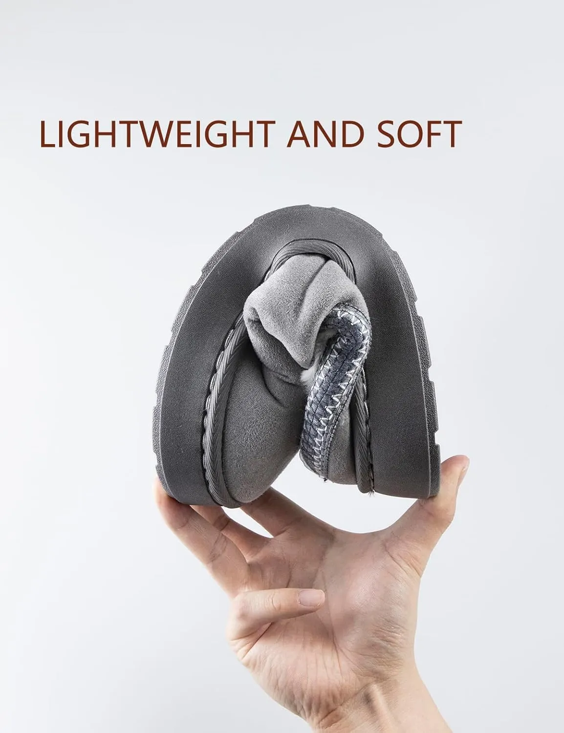 Women's Fuzzy Memory Foam Slippers Lightweight Home Slippers Fluffy Winter House Shoes Indoor and Outdoor