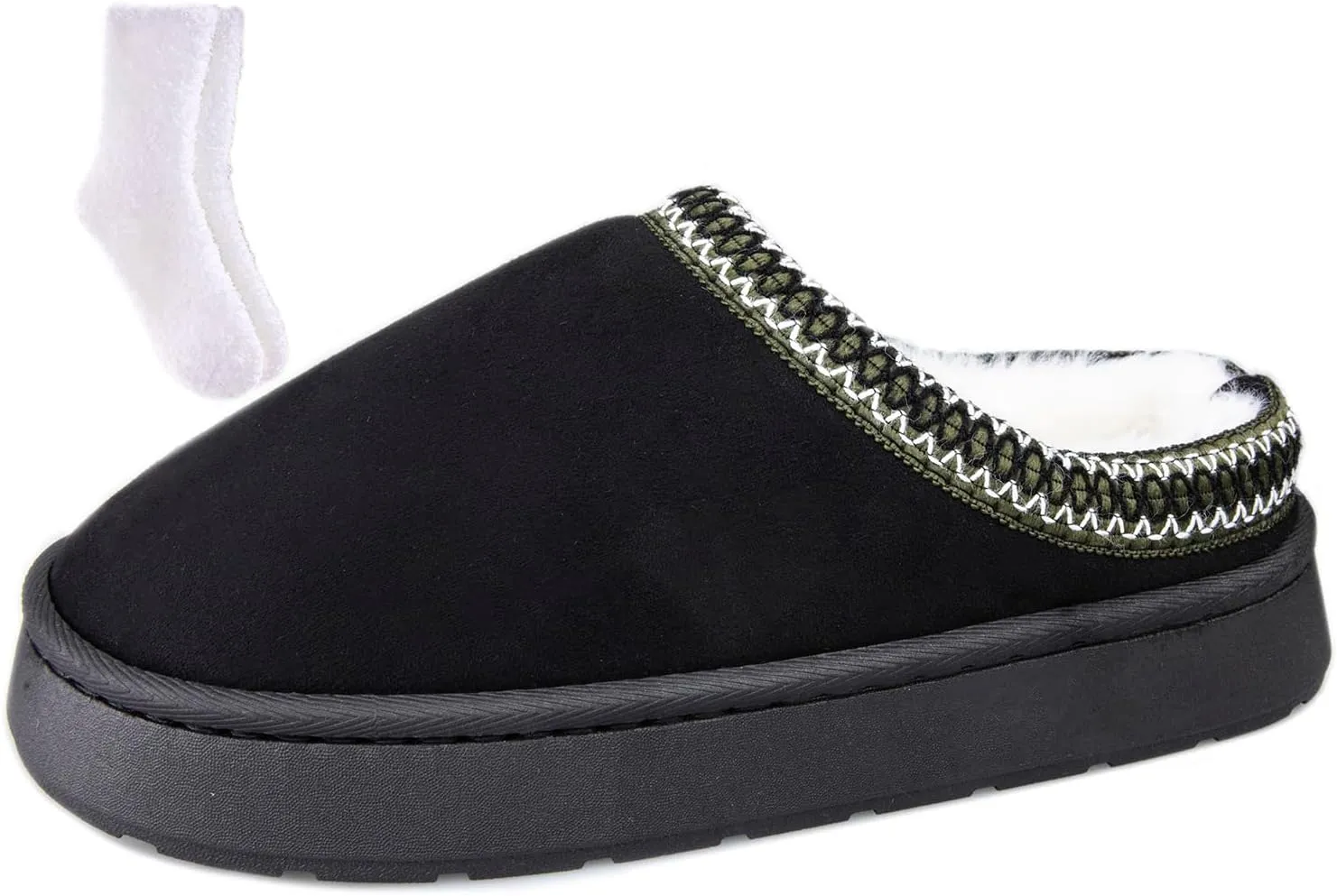 Women's Fuzzy Memory Foam Slippers Lightweight Home Slippers Fluffy Winter House Shoes Indoor and Outdoor