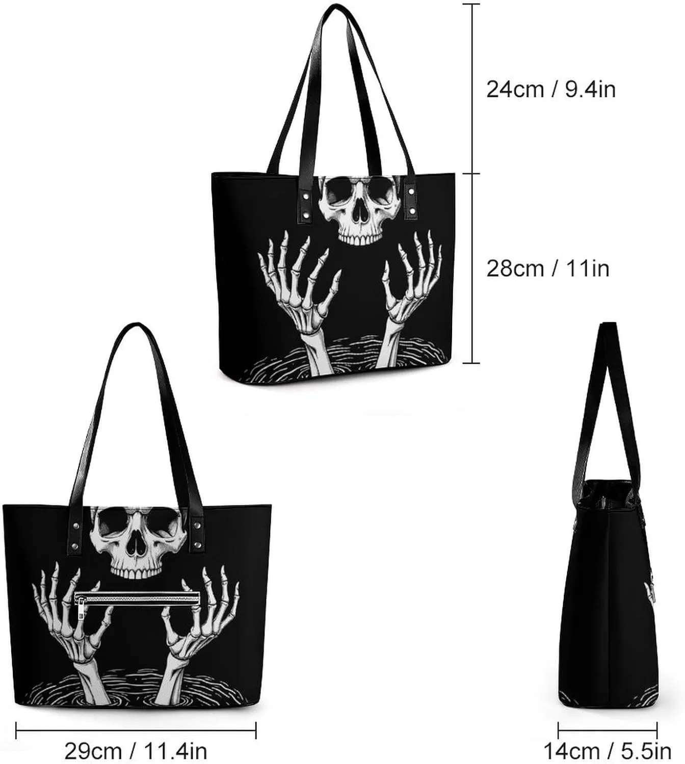 Womens Large Capacity Shoulder Tote Bag Casual Multifunction Handbags