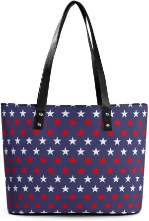 Women's Leather Tote Bag Fashion Handbag for Work Travel Shopping Daily Use Large Capacity Shoulder Purse