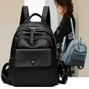 Women's Mummy Soft Leather Fashion Simple Comfortable Backpacks